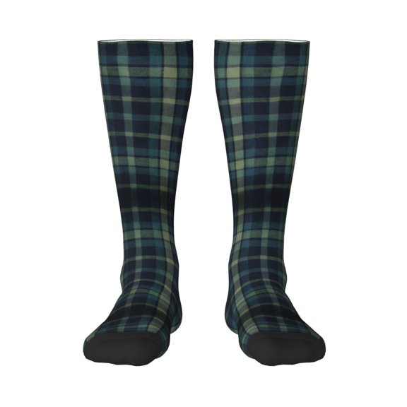 Women's Knee High Socks Watch Plaid Outdoor Casual Tube Socks