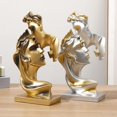 thumbnail image 5 of Estatua Creativa De Pareja Besándose - Estatua Dorada Resina Besándose Amante Escultura Escritorio Arte Moderno Figura Decoración De Mesa para El Hogar Oficina Sala De Estar, 5 of 5