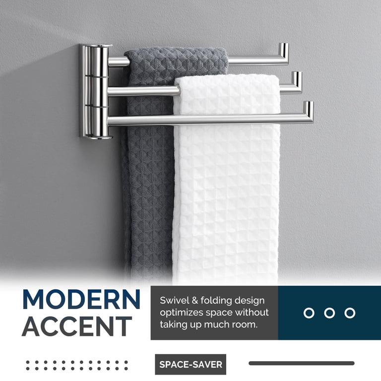 Angle Simple Swivel Hand Towel Holder Bars, 304 Stainless Steel