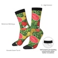 thumbnail image 4 of Haiem Fruits Vegetables And Berries Pattern Crew Socks – Soft & Durable Moisture-wicking Socks, Stay-Up Fit for Business, Work, and Casual Wear Size 5-11, 4 of 6