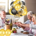thumbnail image 3 of Globos dorados y negros para mujeres y hombres, decoración de fiesta de feliz cumpleaños para aniversario, suministros para interiores y exteriores, 3 of 5