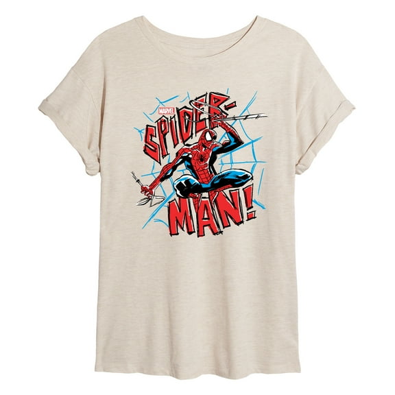 Marvel Spider-Man - Ink - Women's Oversized Graphic T-Shirt