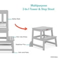 thumbnail image 5 of Fisher-Price Play Learn Laugh Step Stool by Dream On Me, Cool Grey, 5 of 6