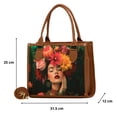 thumbnail image 3 of Bolsa Yute Para Dama FANA Flora Color Camel Linda Es Tuya, M3982!!, 3 of 3