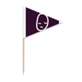 thumbnail image 1 of Vegetable Expression Happy Potato Body Toothpick Triangle Cupcake Toppers Flag, 1 of 3