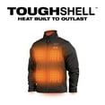 thumbnail image 3 of Milwaukee 204B-21L M12 TOUGHSHELL Lithium-Ion Cordless Heated Jacket (3 Ah) - Large, Black, 3 of 12