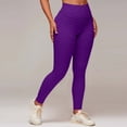 thumbnail image 2 of Leggings for Women Scrunch Butt Lifting High Waisted Solid Color Tight fit Quick Drying Long Yoga Pants Tummy Control Workout Athletic Leggings, 2 of 9