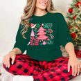 thumbnail image 5 of Ounisa Christmas Sweatshirts for Women Tis the season Christmas Outfits Merry Christmas Lightweight Pullover Christmas Tree Christmas Gifts Merry Christmas Letter Graphic Tops, 5 of 7