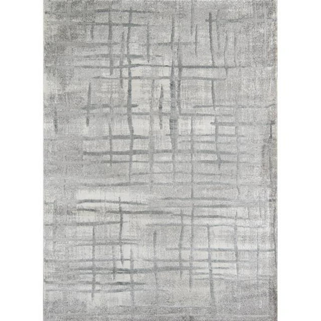 Momeni MATRXMTX-1GRY2376 Matrix New Traditional Area Rug, Grey - 2 ft. 3 in. x 7 ft. 6 in. Runner