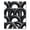 Black, Pattern 3, variant on ODIKA 4'x6' Machine Washable Non-Slip Area Rug, Geometric Silver High Traffic Rug, Silver, 932183