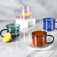 thumbnail image 3 of Bacimi Double Wall Insulated Coffee Mugs Set of 4 / 9oz - Clear Borosilicate Mug with Handle - Thermal Drinking Cups for Espresso, Cappuccino, Latte, Tea, Hot Beverage, Wine - Microwave Safe, 3 of 6