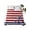 Red, variant on Anchor Aqua Twim Size Flat Sheet, Wrinkleproof & Fadeproof Cooling Flat Bed Sheet Only, Modern Navy Blue White Striped Nautical Breathable Soft Bedding Top Sheets 66 x 96 Inches