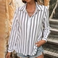 thumbnail image 2 of Olyvenn Stylish Wrinkle Free Button Down Shirts for Women Charm Slim-Fit Short/Long Sleeve Formal Solid Dress Shirt Blouses Tops White 4, 2 of 9