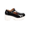 thumbnail image 2 of Qupid DB45 Women Patent Brogue Platform Geek Mary Jane Oxford, 2 of 5