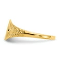 thumbnail image 3 of Solid 14k Yellow Gold Engravable Monogram Signet Ring Band Size 6.5, 3 of 6