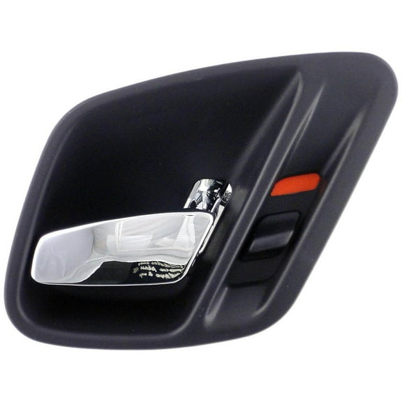 Dorman 81659 Interior Door Handle for Specific Jeep Models, Chrome Lever; Black Housing