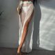 thumbnail image 4 of Pantalones Largos De Verano Para Mujer Pantalones de red de ganchillo Pantalones de playa ahuecados de punto Traje de ropa de playa (Blanco L) Kuymtek para Mujer Blanco T L, 4 of 7