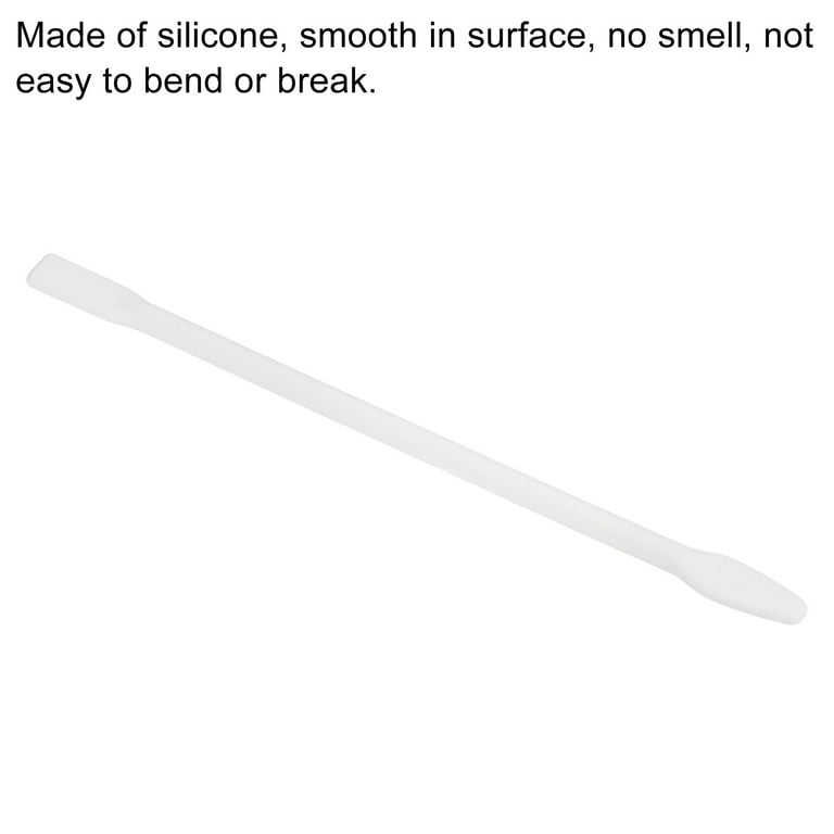 Silicone Stir Sticks 160mm Length Stirring Rods for Resin Mixing White 2Pcs