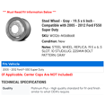 thumbnail image 2 of Steel Wheel - Gray - 19.5 x 6 Inch - Compatible with 2005 - 2012 Ford F550 Super Duty 2006 2007 2008 2009 2010 2011, 2 of 2