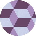 thumbnail image 1 of Ahgly Company Machine Washable Indoor Round Transitional Pink Plum Purple Area Rugs, 8' Round, 1 of 7