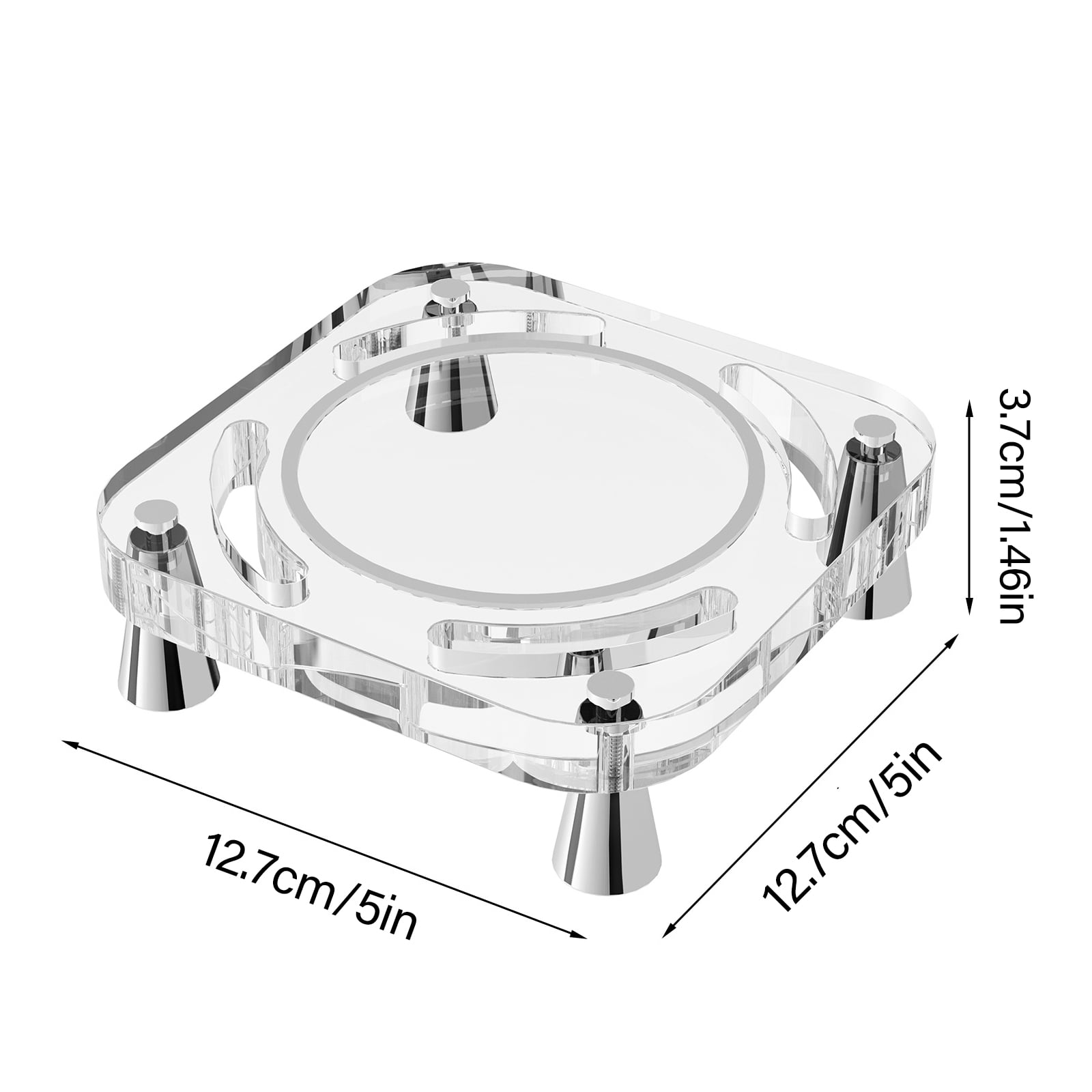 Acrylic Desktop Stand for 2024 Clear Dustproof Laptop Holder Cooling Heat Disspation Mount Accessories