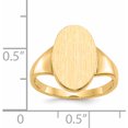 thumbnail image 5 of 14K Yellow Gold 14.5X9.0mm Open Back Signet Ring (Size 6) Made In United States rs189, 5 of 5