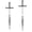 Sword Drops, variant on Sword Dagger Dangle Drop Earrings Dagger Cross Earrings Goth Punk Irish Jewelry Gifts for Men Women