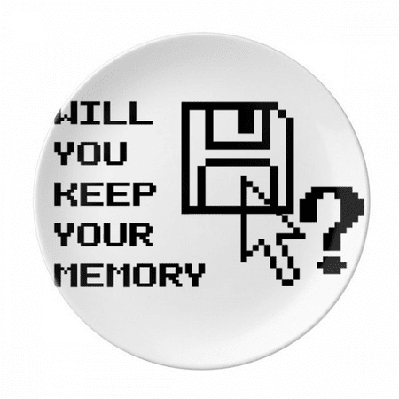 

Preserving Memories Proverb Words Plate Decorative Porcelain Salver Tableware Dinner Dish