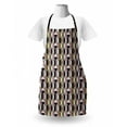 thumbnail image 3 of Retro Apron, Bauhaus Style Abstract Geometric Pattern with Contrast Circles Squares and Rectangles, Unisex Kitchen Bib with Adjustable Neck for Cooking Gardening, Adult Size, Multicolor, by Ambesonne, 3 of 4