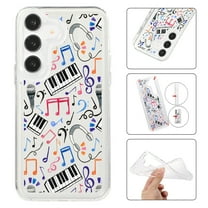 Mantto Case For Samsung A35 Phone Case,Luxury Leopard Pattern Design Cases Soft Silicone Slim TPU Shockproof Protective Bumper Cover for Women Men For Samsung Galaxy A35, Music