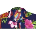 thumbnail image 4 of HAPPY BAY Men's Stylish Button Down Short Sleeve Hawaiian Vacation Shirts Summer Party Cruise Camping Tops Hawaii Shirts Men 4XL Admiral, Love Birds, 4 of 6