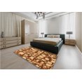 thumbnail image 4 of Ahgly Company Indoor Rectangle Patterned Cantaloupe Orange Area Rugs, 4' x 6', 4 of 6
