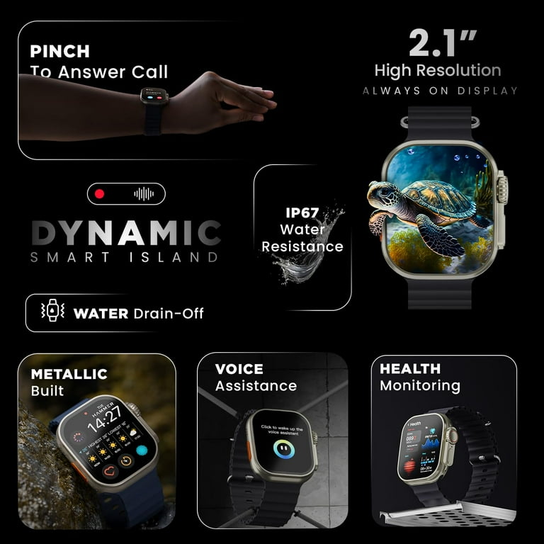 HAMMER Active Plus HD Display Smart Watch with Gesture