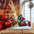 thumbnail image 2 of putnchl Christmas LED Lighted Village House LED Lighted Christmas Collectible Buildings Gift For Christmas And New Year, 2 of 5