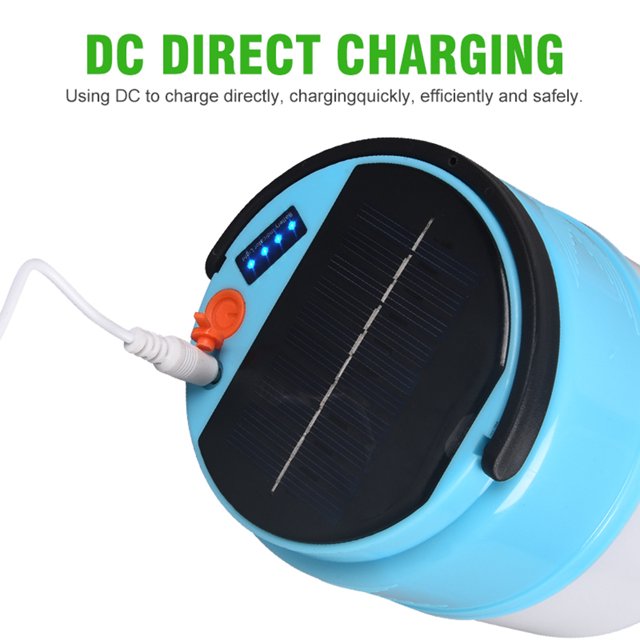Lámpara LED solar para acampar, impermeable, colgante, para viajes al aire libre, iluminación (C) Ehuebsd Para estrenar