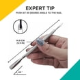 thumbnail image 5 of Pro Cuticle Pusher with 2 Ends - Stainless Steel Manicure Tool - Style 106, 5 of 13