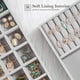 thumbnail image 5 of Bandejas organizadoras de joyas ProCase, apilables, 6 capas, color gris, 5 of 8