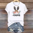 thumbnail image 5 of VBTAPA Women's Happy Easter Shirt Short Sleeve Funny Tops Rabbit Graphic Colored Eggs Print T-Shirts Easter Day Gifts Sales of Today White XXL, 5 of 6