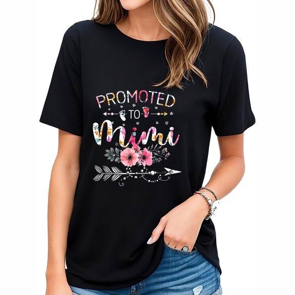 Promoted To Mimi 2023 Shirt Funny New Grandma Mothers Day T-Shirt