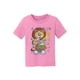 T-Shirt Lion Kid Kids en Coton - Rose Bonbon - Moyen – image 1 sur 1