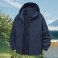 thumbnail image 2 of iHPH7 Imperméables à Capuche pour Femmes Imperméables pour Femmes avec Capuche Vêtements d'Automne pour Femmes Veste de Voyage Veste de Pluie de Randonnée pour Femmes Mode d'Automne Veste de Pluie à Capuche pour Femmes Bleu Foncé S, 2 of 9