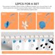 thumbnail image 2 of Naiovety Juego de ganchos colgantes con forma de concha de estrella de mar, juego de ganchos colgantes de acero inoxidable, juego de ganchos dobles para Juegos de accesorios de baño No.2 Naiovety HA025013-02, 2 of 6