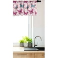 thumbnail image 3 of Ambesonne Spring Window Valance, Butterfly on Blooming Romantic Flowers Pale Pink Background Hand Drawn Illustration, Curtain Valance for Kitchen Bedroom Decor with Rod Pocket, 54" X 12", Multicolor, 3 of 3