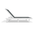 thumbnail image 2 of Venice HDPE Chaise Lounge, White (Set of 2), 2 of 5
