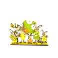 thumbnail image 1 of Décoration de Bureau en Bois Créative, Décoration Simple Rabbit, 1 of 3