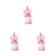 thumbnail image 4 of Yuarrent Decoraciones de Pascua, muñecas de conejito para el hogar, suministros de fiesta de primavera, decoración de , manualidades, diseño Rosado 3Conjunto, 4 of 6