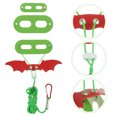 thumbnail image 4 of MasteelfCA Pet Leash Set Lizard Cool Leather Wings Adorable Bearded Dragon Costume Decor, 4 of 7