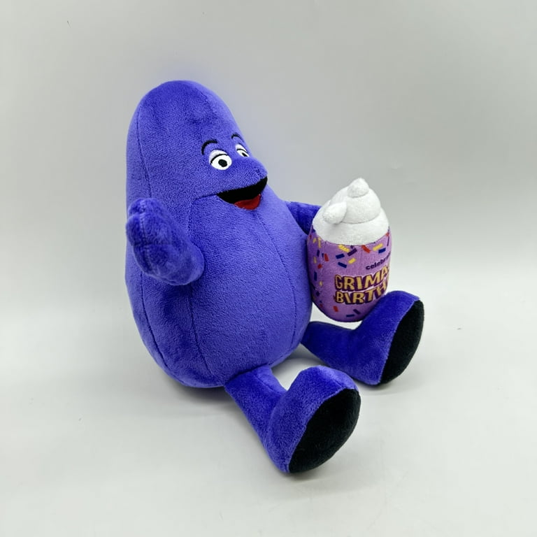 STUDIO24 COMPLEXくじ GRIMACE PREMIUM Ver. BILLCOS Grimace Shake Plush, 8.6 inch Grimace with a Yellow Hat