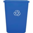 thumbnail image 4 of Global Industrial Plastic Recycling Wastebasket, 41-1/4 Qt., Blue, 4 of 7