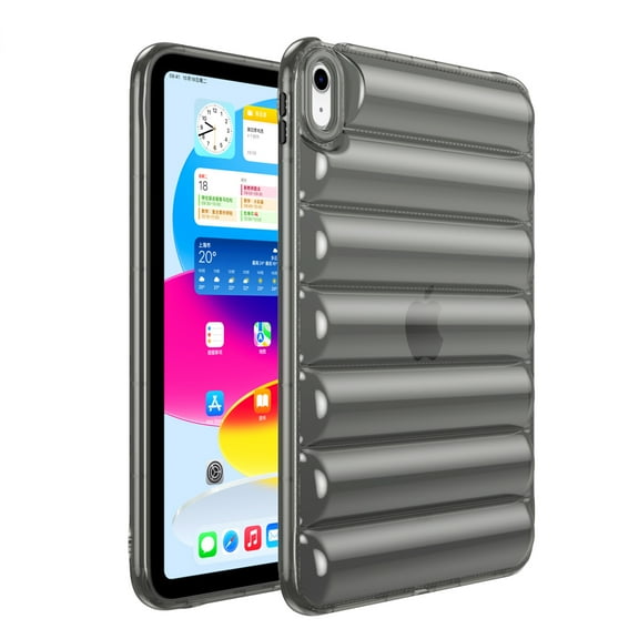 Allytechgroup iPad Air 11 Inch Case M3 M2 2025/2024, Clear Flexible TPU Anti-Scratch Bumper Rugged Shockproof Protective Transparent Tablet Case Cover for Apple iPad Air 11" 2025/2024, Gray